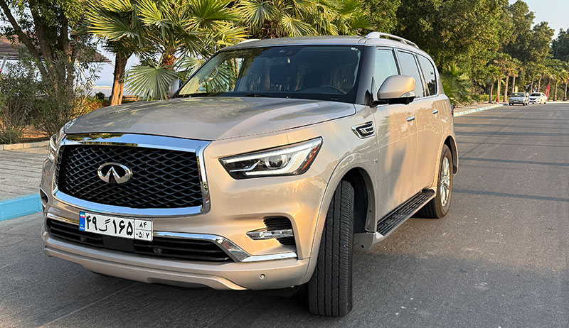 اجاره اینفینیتی کیو ایکس 80 در کیش